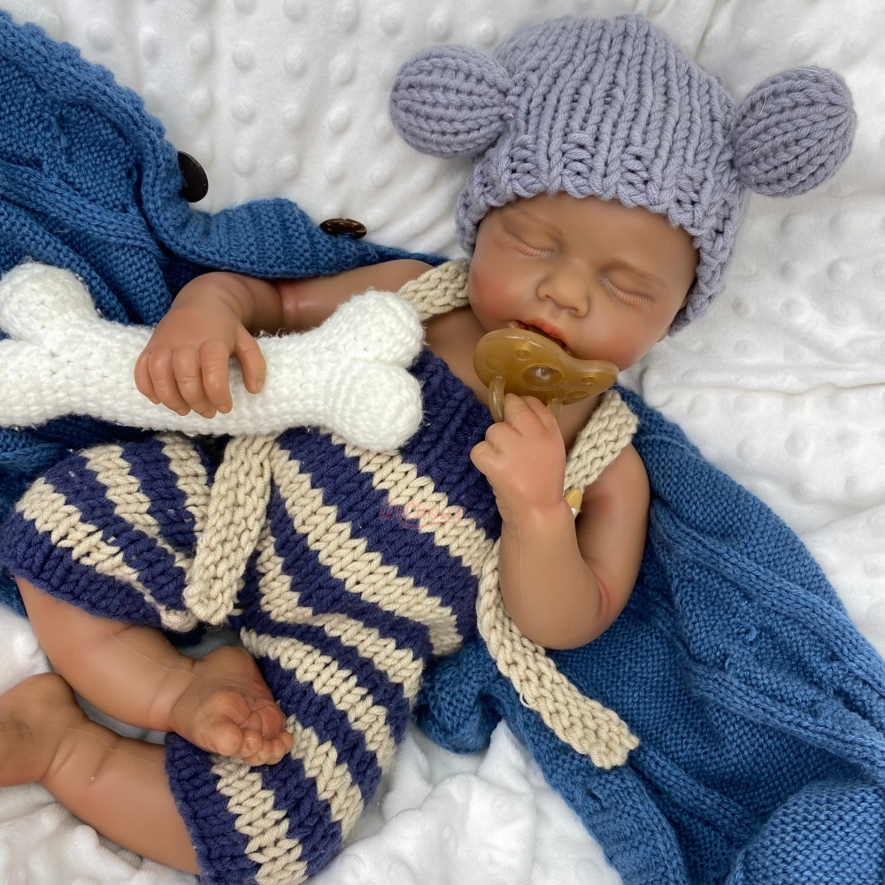 Reborn Baby Doll Silicone Realistic - คุณสมบัติสมจริง ตุ๊กตาซิลิโคนรีบอร์นขนาด 20 นิ้ว สามารถเปิดปากได้ รุ่น