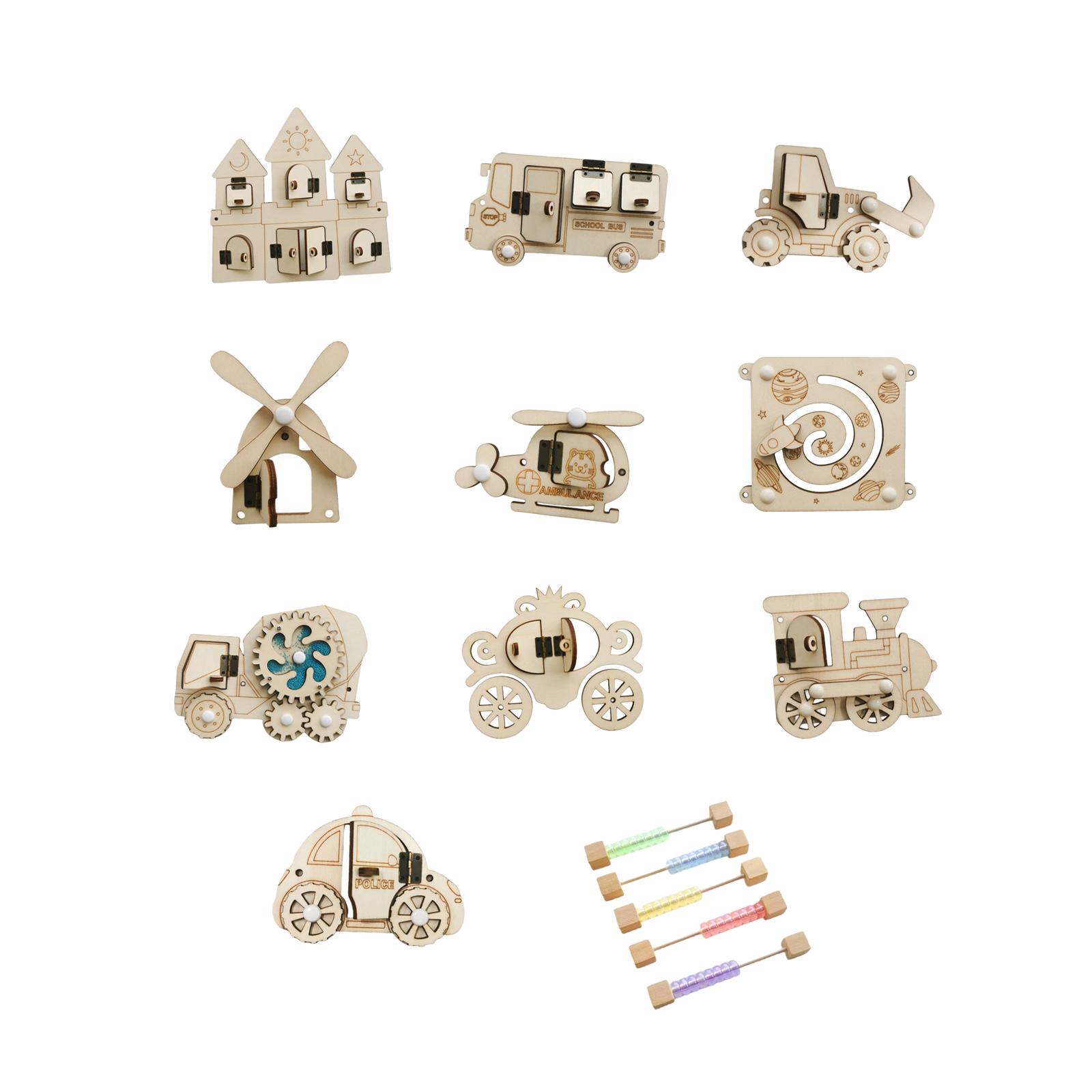 กระดานกิจกรรมไม้ DIY อุปกรณ์เส - Montessori Wooden Busy Board Toddler บทวิจารณ์และราคา