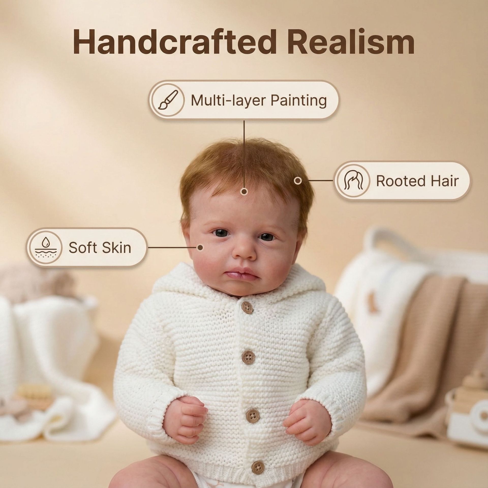 ตุ๊กตาเด็กแรกเกิด LOULOU ขนาด  - Reborn Baby Doll Silicone Realistic บทวิจารณ์และราคา